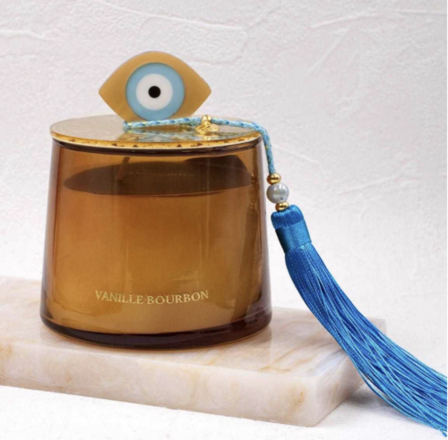 Αρωματικό Κερί με Διακοσμητικό Γούρι 2025, Vanille Bourbon